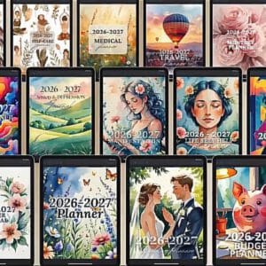 "2026–2027 Ultimate Digital Planner System | 7,500+ Canva Templates (PLR/MRR)
