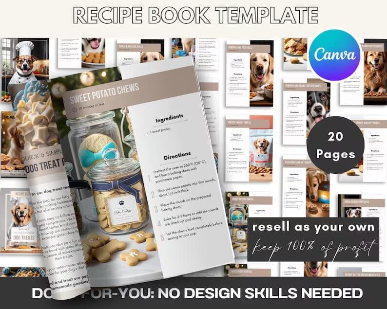 Ultimate Pet Care Planner Bundle | 100+ Editable Canva Templates (PLR/MRR)" - Image 6