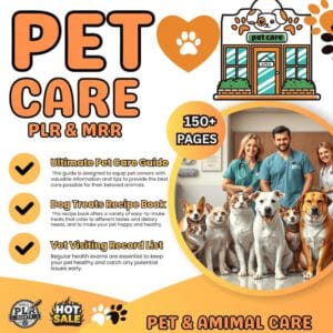 Ultimate Pet Care Planner Bundle | 100+ Editable Canva Templates (PLR/MRR)"