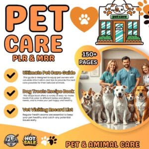 Ultimate Pet Care Planner Bundle | 100+ Editable Canva Templates (PLR/MRR)"