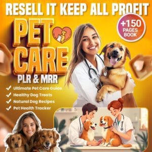 Ultimate Pet Care Planner Bundle | 100+ Editable Canva Templates (PLR/MRR)"