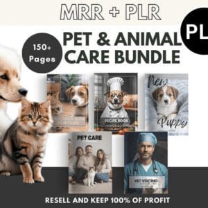 Ultimate Pet Care Planner Bundle | 100+ Editable Canva Templates (PLR/MRR)"