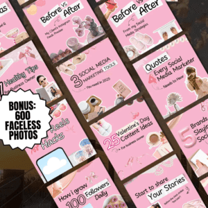 100 Soft Pink Instagram Carousels: The Ultimate Aesthetic Feed Bundle